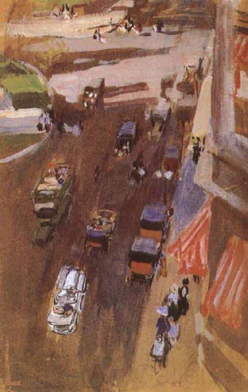 Joaquin Sorolla Avenue, Fifth Avenue, New York Norge oil painting art